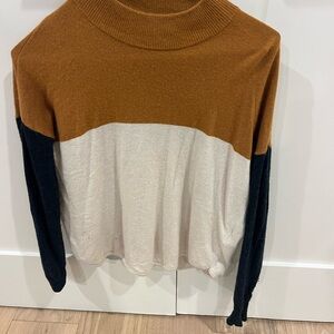 Madewell Tri Color Knit Sweater